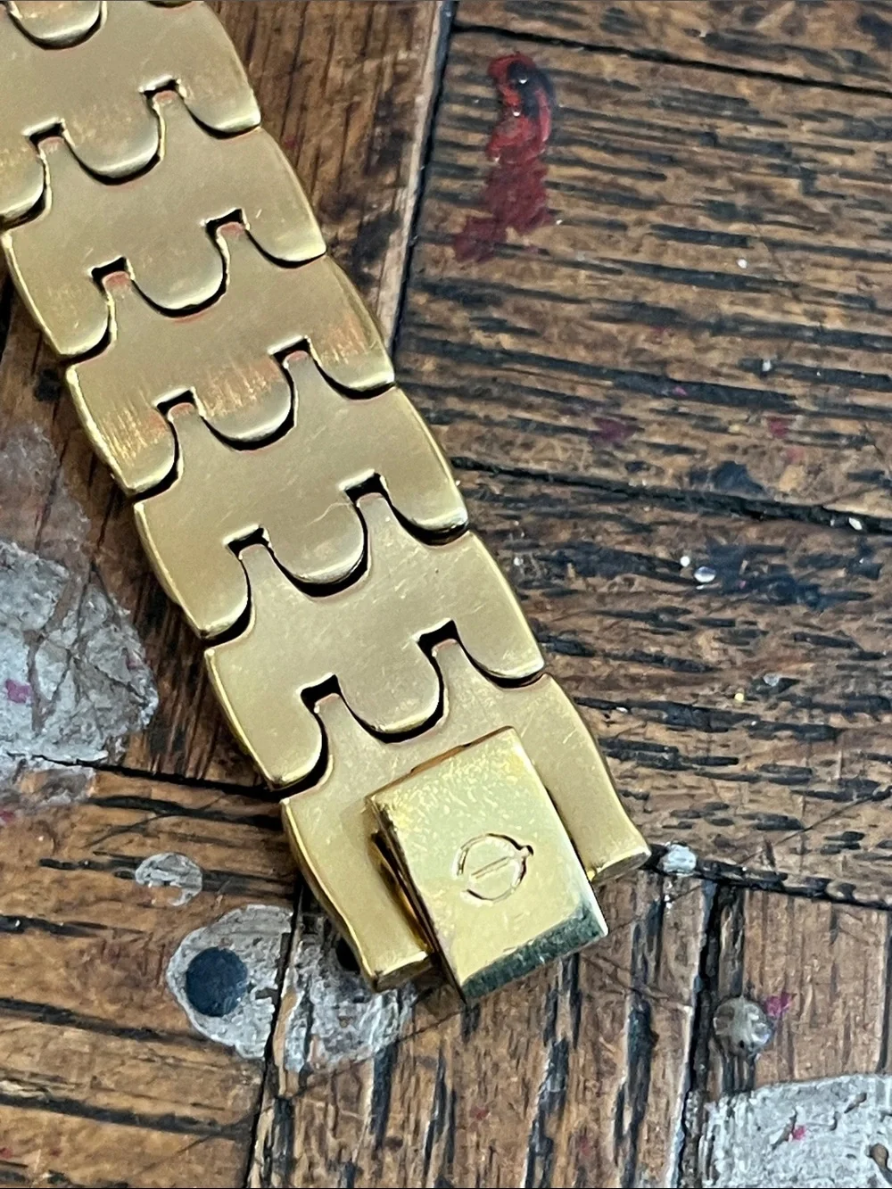Vintage Elgin Women's Gold Tone Crystal-Accent Bracelet Watch